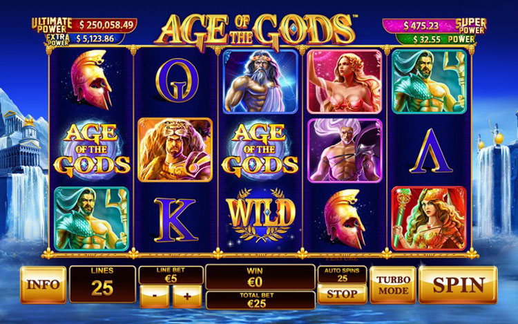 Age of the gods slots slingo ss3