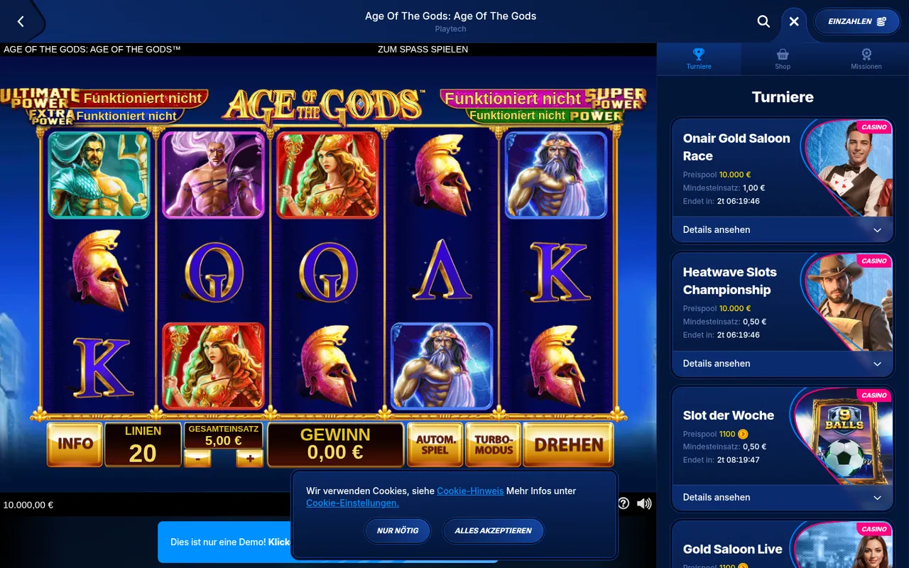 Age of the gods start